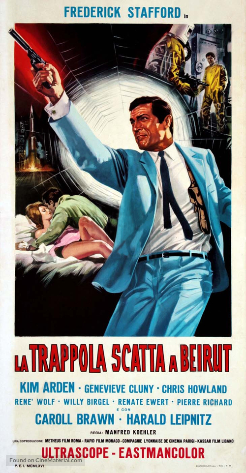 Agent 505 - Todesfalle Beirut - Italian Movie Poster