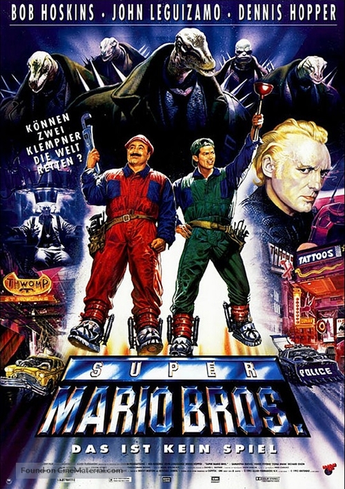 Super Mario Bros. - German Movie Poster