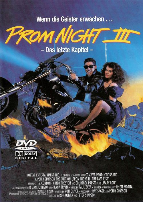 Prom Night III: The Last Kiss - German DVD movie cover
