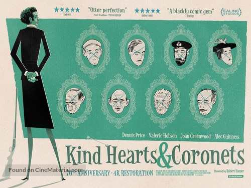 Kind Hearts and Coronets - British Movie Poster