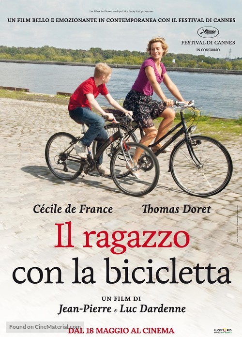 Le gamin au v&eacute;lo - Italian Movie Poster