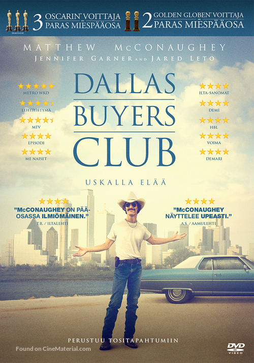 Dallas Buyers Club - Finnish DVD movie cover