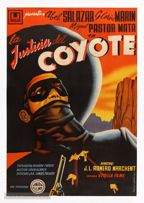 La justicia del Coyote - Spanish Movie Poster