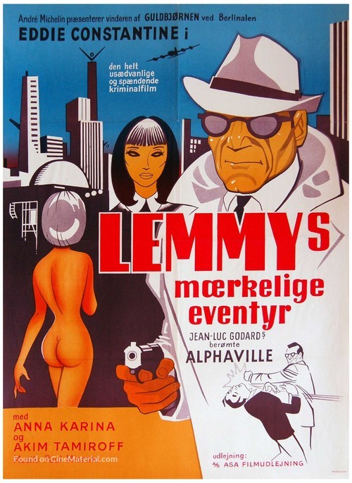 Alphaville, une &eacute;trange aventure de Lemmy Caution - Danish Movie Poster