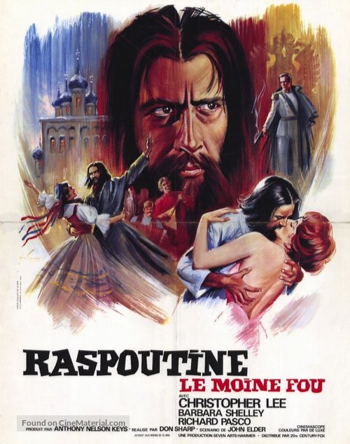 Rasputin: The Mad Monk - French Movie Poster