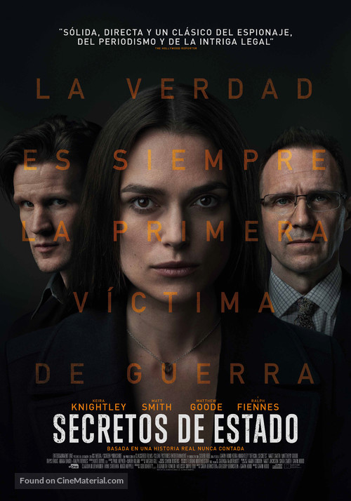 Official Secrets - Spanish Movie Poster