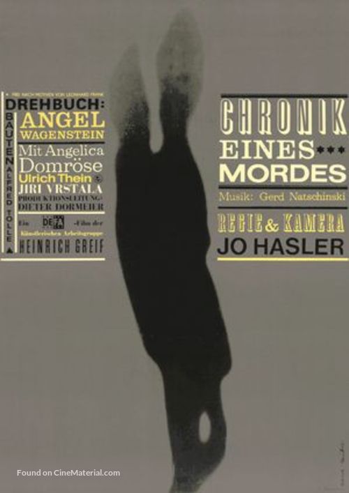 Chronik eines Mordes - German Movie Poster