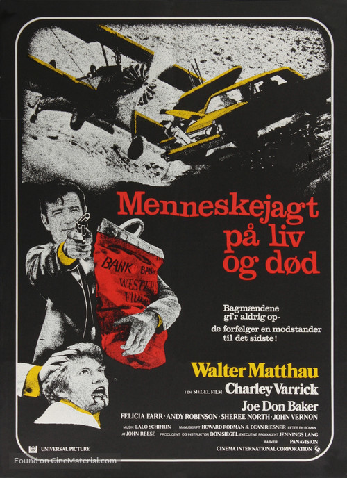 Charley Varrick - Danish Movie Poster