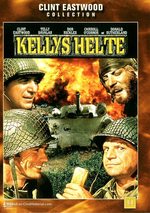 Kelly&#039;s Heroes - Danish DVD movie cover
