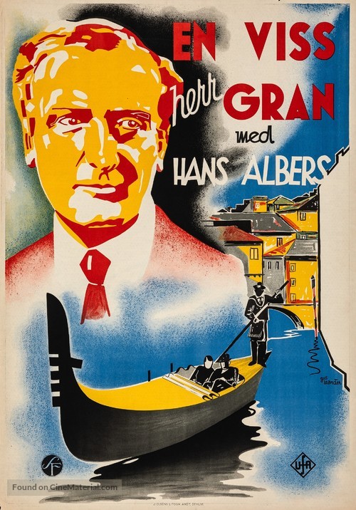 Ein gewisser Herr Gran - Swedish Movie Poster