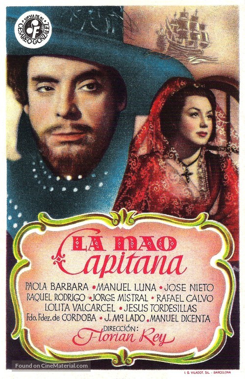La nao Capitana - Spanish Movie Poster