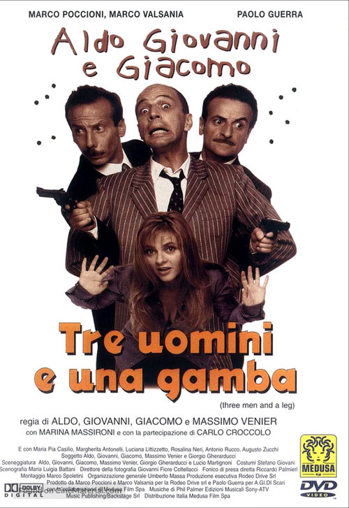 Tre uomini e una gamba - Italian Movie Cover