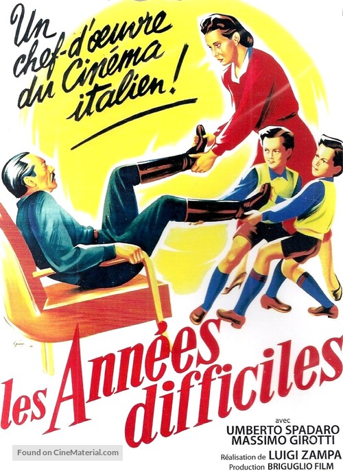Anni difficili - French Movie Poster