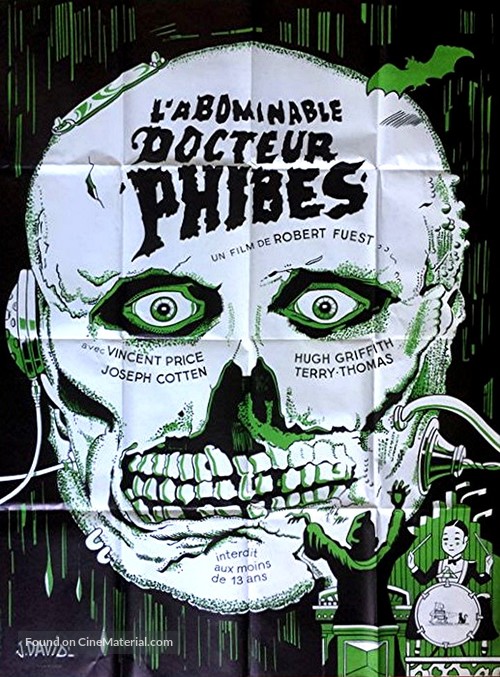The Abominable Dr. Phibes - French Movie Poster