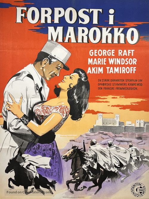 Outpost in Morocco - Danish Movie Poster