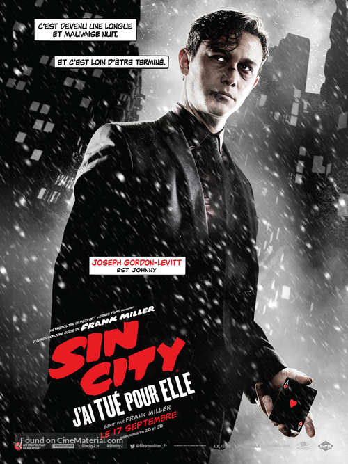 Sin City: A Dame to Kill For - French Movie Poster