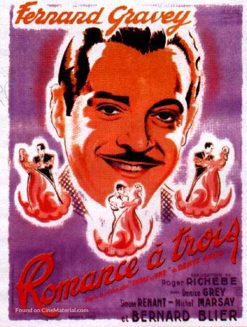 Romance &agrave; trois - French Movie Poster