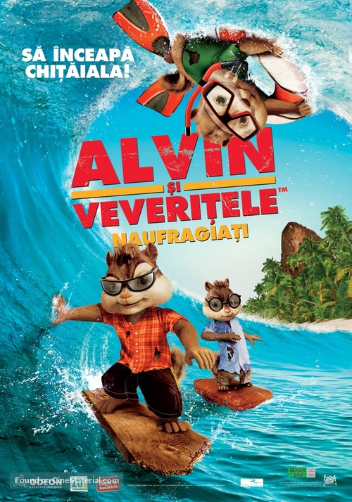 Alvin and the Chipmunks: Chipwrecked - Romanian Movie Poster