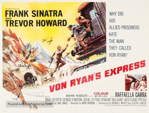 Von Ryan&#039;s Express - British Movie Poster