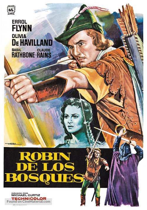 The Adventures of Robin Hood - Spanish Movie Poster