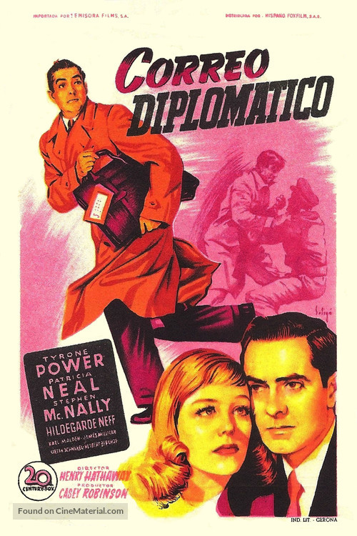 Diplomatic Courier - Spanish Movie Poster