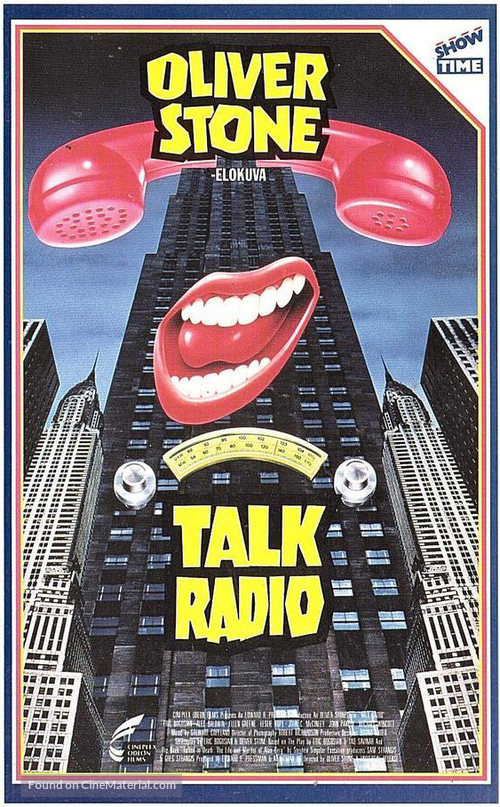 Talk Radio - Finnish VHS movie cover