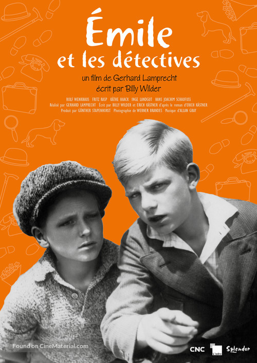 Emil und die Detektive - French Re-release movie poster