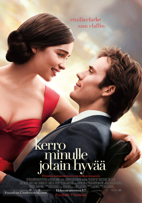 Me Before You - Finnish Movie Poster
