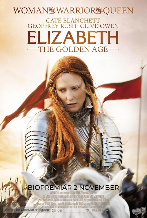 Elizabeth: The Golden Age - Swedish Movie Poster