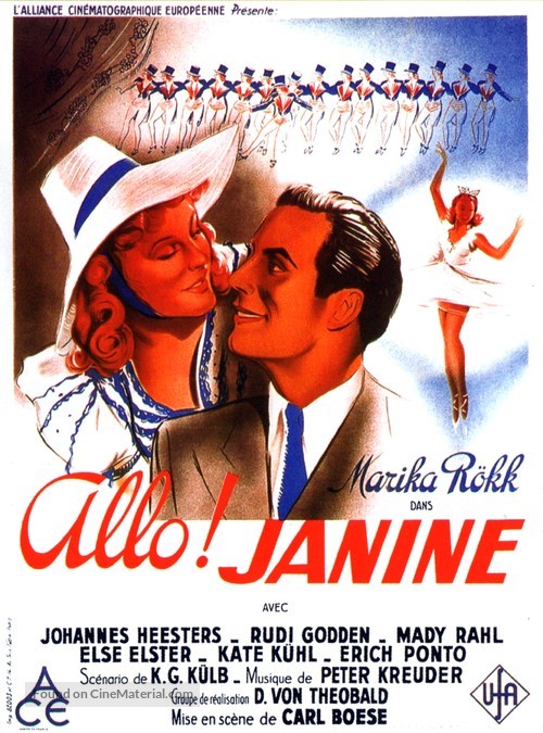 Hallo Janine! - French Movie Poster