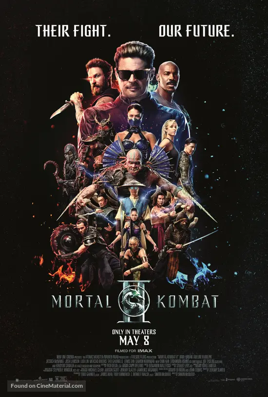 Mortal Kombat II 2026 poster featuring Karl Urban as Johnny Cage