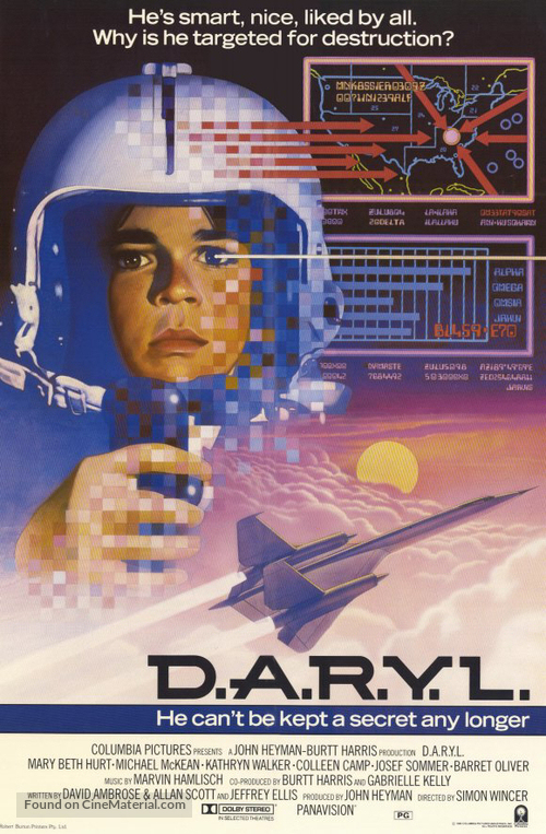 D.A.R.Y.L. - Theatrical movie poster