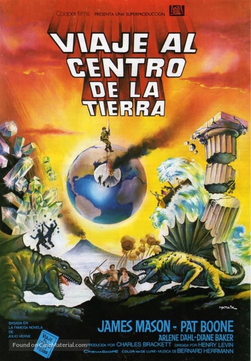 Journey to the Center of the Earth - Spanish Movie Poster