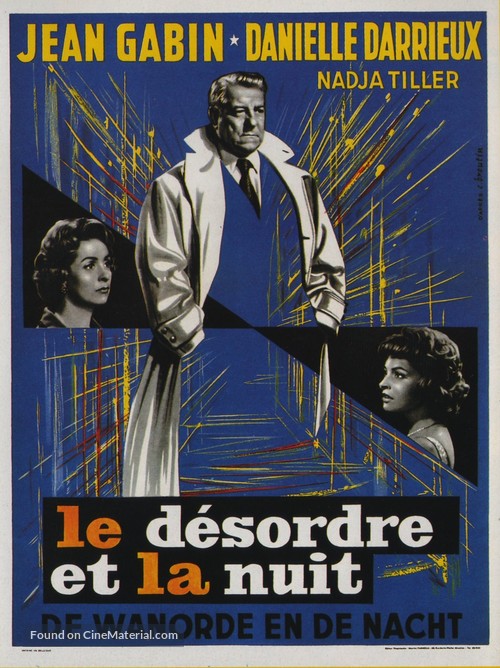 D&eacute;sordre et la nuit, Le - Belgian Movie Poster