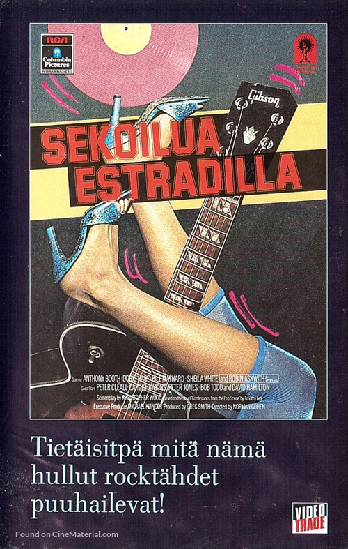 Confessions of a Pop Performer - Finnish VHS movie cover