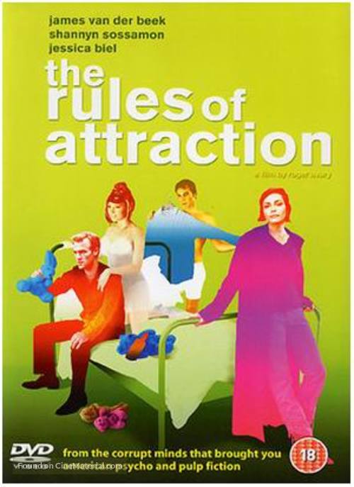 The Rules of Attraction - British DVD movie cover