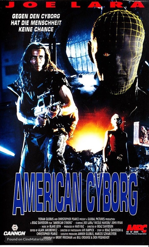 American Cyborg: Steel Warrior - German VHS movie cover