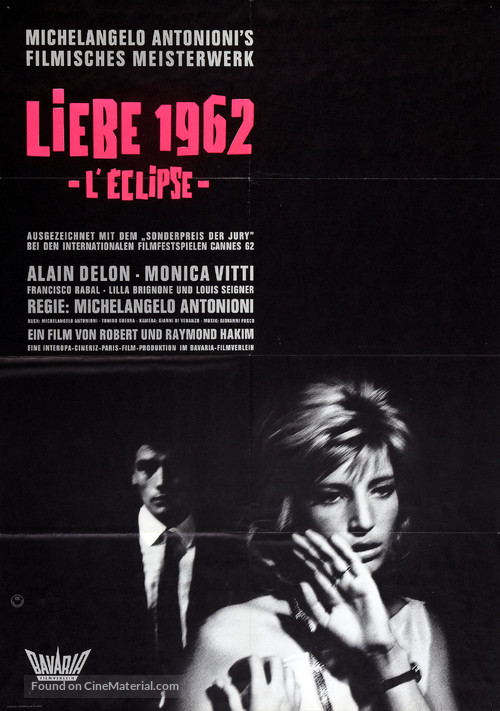 L&#039;eclisse - German Movie Poster