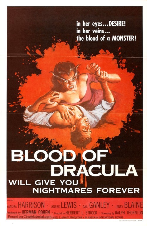 Blood of Dracula - Movie Poster