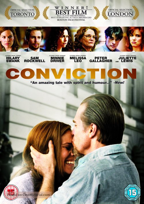 Conviction - British DVD movie cover