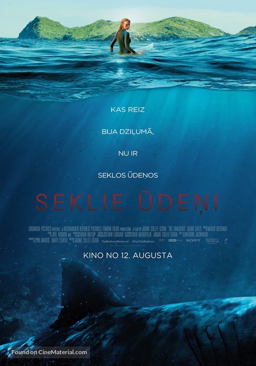 The Shallows - Latvian Movie Poster