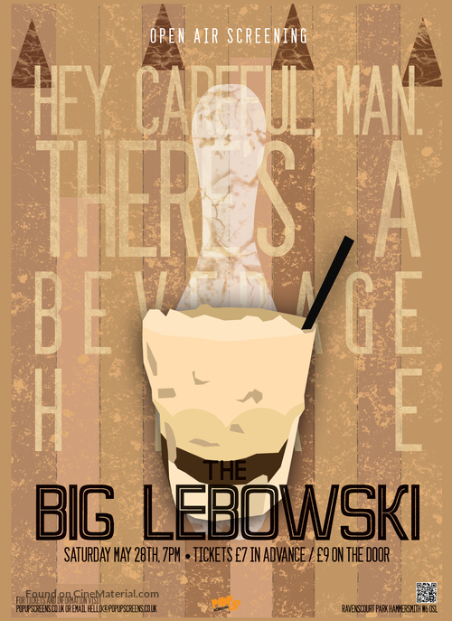 The Big Lebowski - British Re-release movie poster