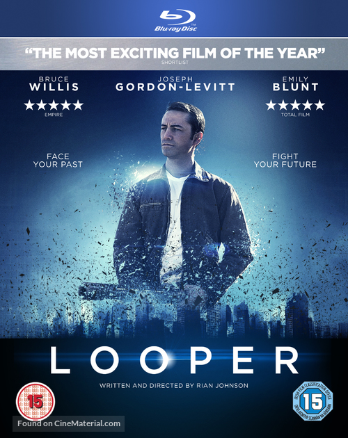 Looper - British Blu-Ray movie cover