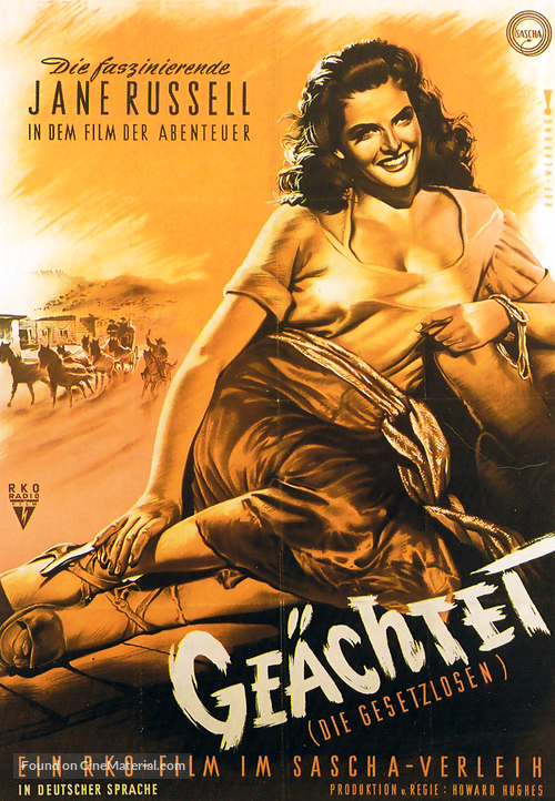 The Outlaw - German Movie Poster