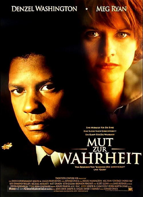 Courage Under Fire - German Movie Poster