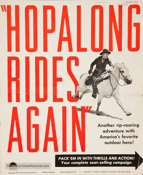 Hopalong Rides Again - poster