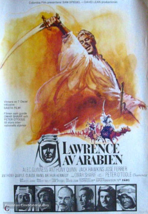 Lawrence of Arabia - Swedish Movie Poster