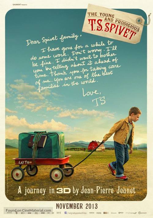 L&#039;extravagant voyage du jeune et prodigieux T.S. Spivet - Dutch Movie Poster