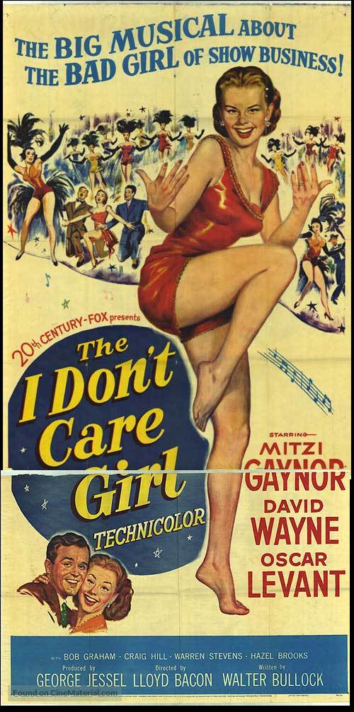 The I Don&#039;t Care Girl - Movie Poster