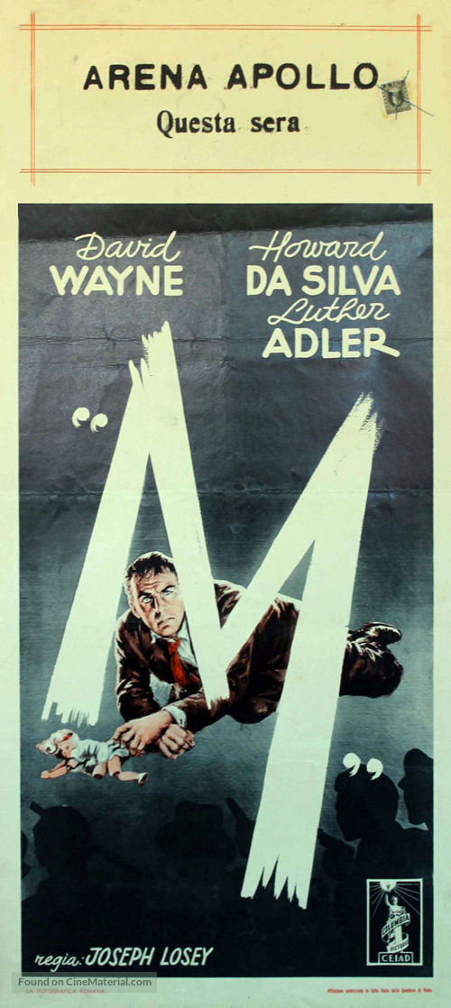 M - Italian Movie Poster